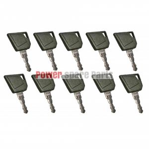 10 PCS Keys 14607 for JCB Bobcat Bomag Caterpillar Dynapac Ford Gehl Hamm Hang Moxy New Holland Rayco Sky Trak Terex