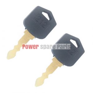 2PCS D554212 212 Ignition Key Made to fit Various Doosan & Daewoo Forklift Models
