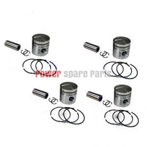 4 Cyl Piston Set Kit For Cummins 4BT 3.9L Engine Hyundai R130-5 R140-7 Excavator