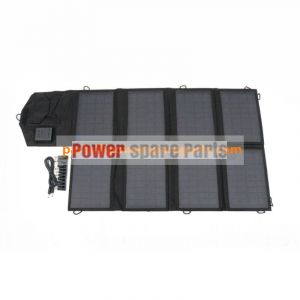 80W Folding Solar Panel Charger with 5V USB 18V DC Dual Output for 5-18V Device