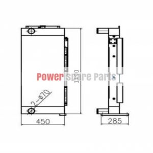 For Doosan Excavator DH350 DH370-9 Water Tank Radiator ASS'Y
