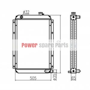 For Doosan Excavator DH80GOLD Water Tank Radiator ASS'Y