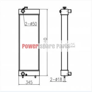 For Doosan Excavator DX190W Water Tank Radiator ASS'Y