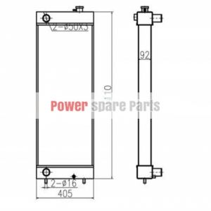 For Doosan Excavator DX260LC Water Tank Radiator ASS'Y