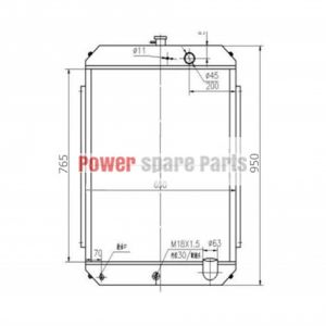 For Hyundai Excavator R190-7 Water Tank Radiator Core ASS'Y