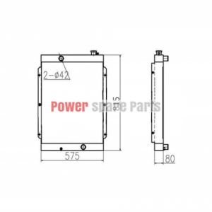 For Hyundai Excavator R85-7 Water Tank Radiator Core ASS'Y