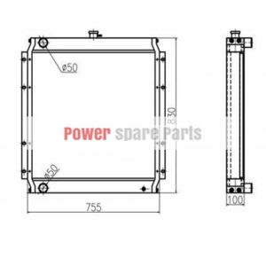 For Kato Excavator HD820V Water Tank Radiator ASS'Y