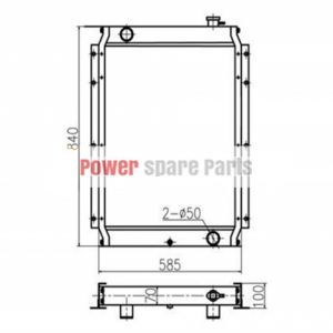 For Kobelco Excavator SK120 Water Tank Radiator ASS'Y