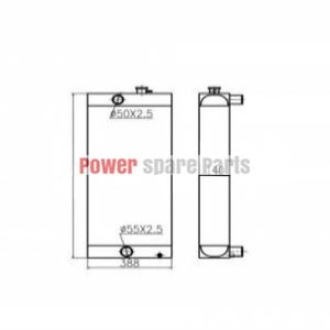 For Sany Excavator SY235-9 Water Tank Radiator Core ASS'Y