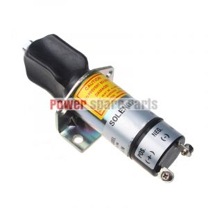 Shutdown ShutOff Stop Solenoid 1502-12C6U1B1S1 SA-3452-T 12V Fit for 2848231 Perkins 4.165 T6.3544 Series Engine & Woodward（Synchro-Start）