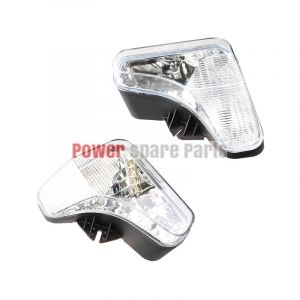 Headlight Lamp With Bulbs Lens Light 7138040 & 7138041 for Bobcat Skid Steer Loader A770 S510 S530 S550 S570 S590 S630 S650 S750 S770 S850 T550 T590 T630 T650 T750 T770 T870