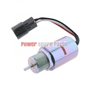 Stop Solenoid PJ7415748 12V Fit for Volvo Excavator EC13 EC15 EC15B EC20 EC20B EC25 EC30 EC35 EC45