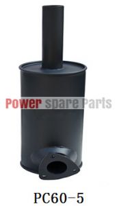 Muffler 620-41-15252 for Komatsu PC60-5 PC60U-5 PC60L-5 PW60-3 Engine 4D95L