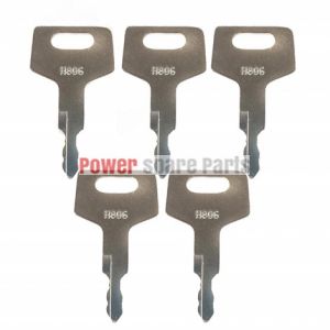 SOLARHOME 5 Pcs Ignition Keys H806 for Takeuchi Hitachi New Holland Gehl Heavy Equipment Keys H806