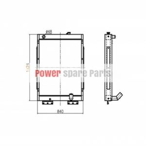 Water Tank Radiator Core ASS'Y 11N6-43190 for Hyundai Excavator
