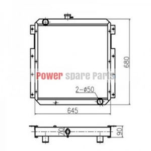 Water Tank Radiator Core Assy 0997153 for Caterpillar CAT E120B