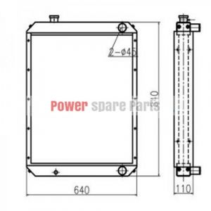 Water Tank Radiator Core Assy 203-03-61112 for Komatsu PC120-6 Excavator in 